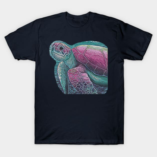 Sea turtle artwork T-Shirt by LukjanovArt